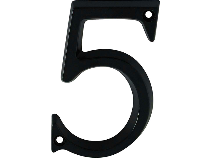 aluminium-number-5-black-9-7cm