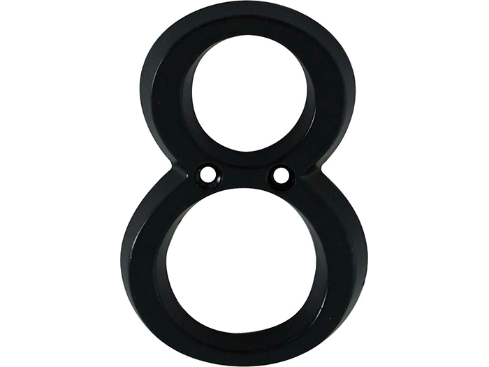 aluminium-number-8-black-9-7cm