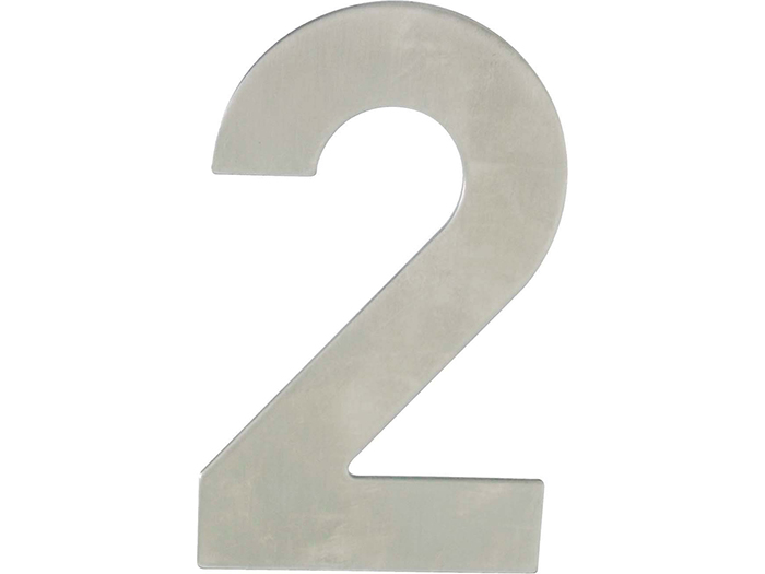 door-number-2-inox-12cm