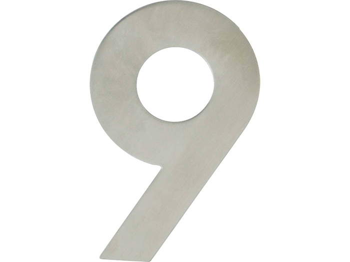 door-number-9-inox-12cm