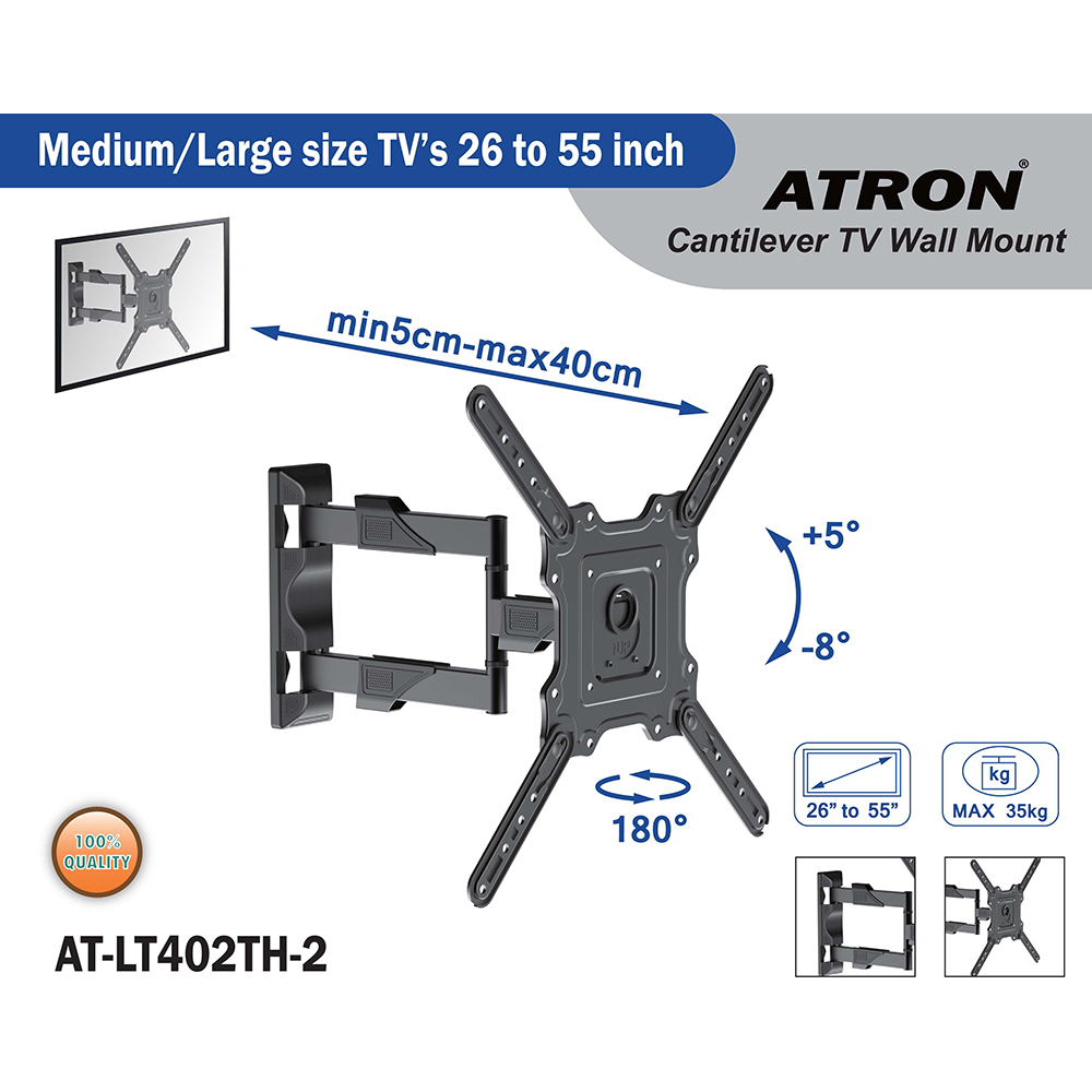 atron-cantilever-tv-bracket-400mm-for-26-55-inches-tvs-35kg