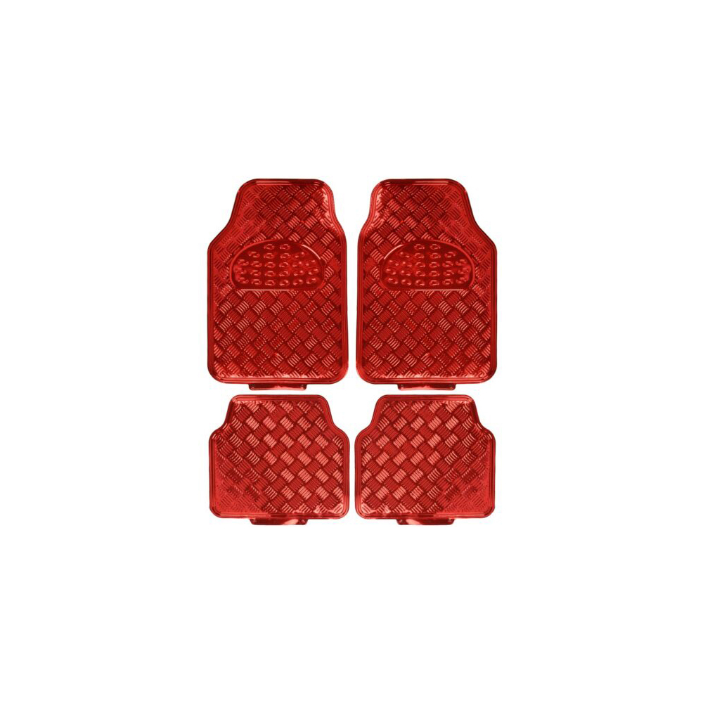 salvauto-aluminium-universal-car-mat-set-of-4-pieces-red