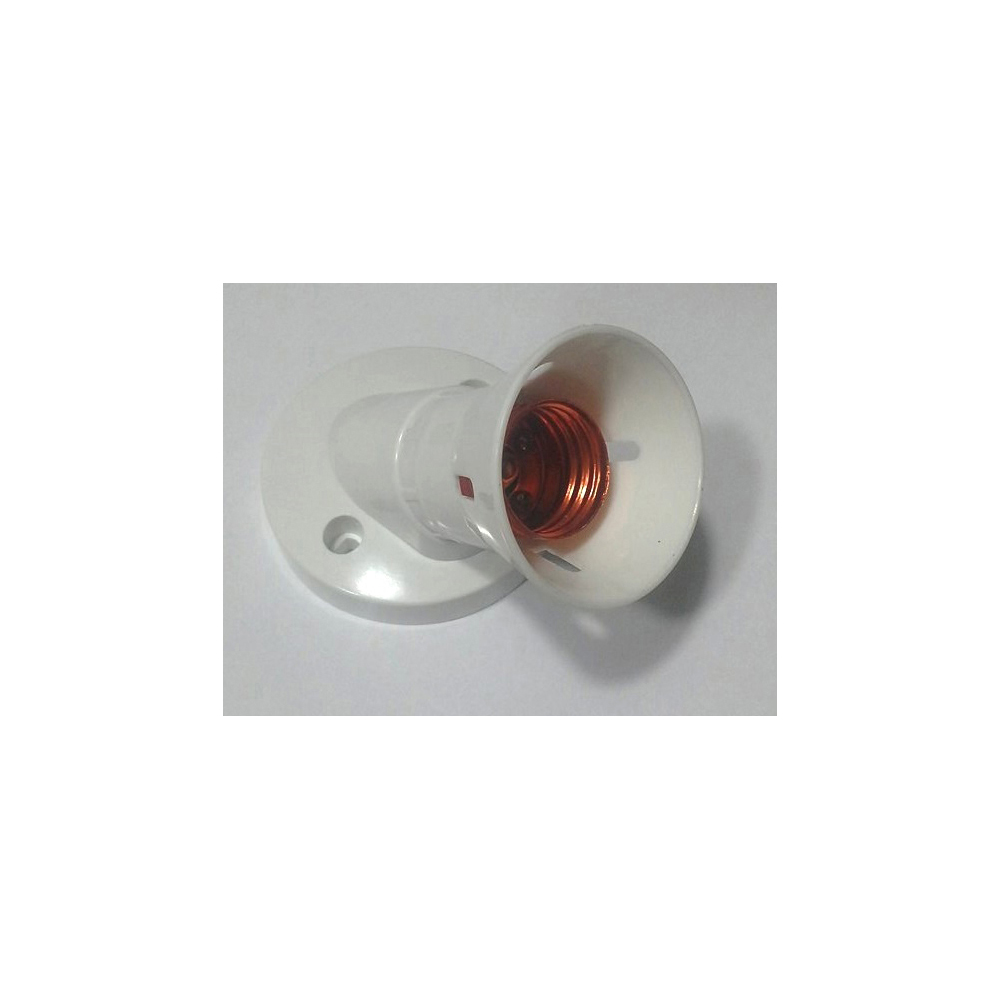 power-on-e27-button-lampholder-white