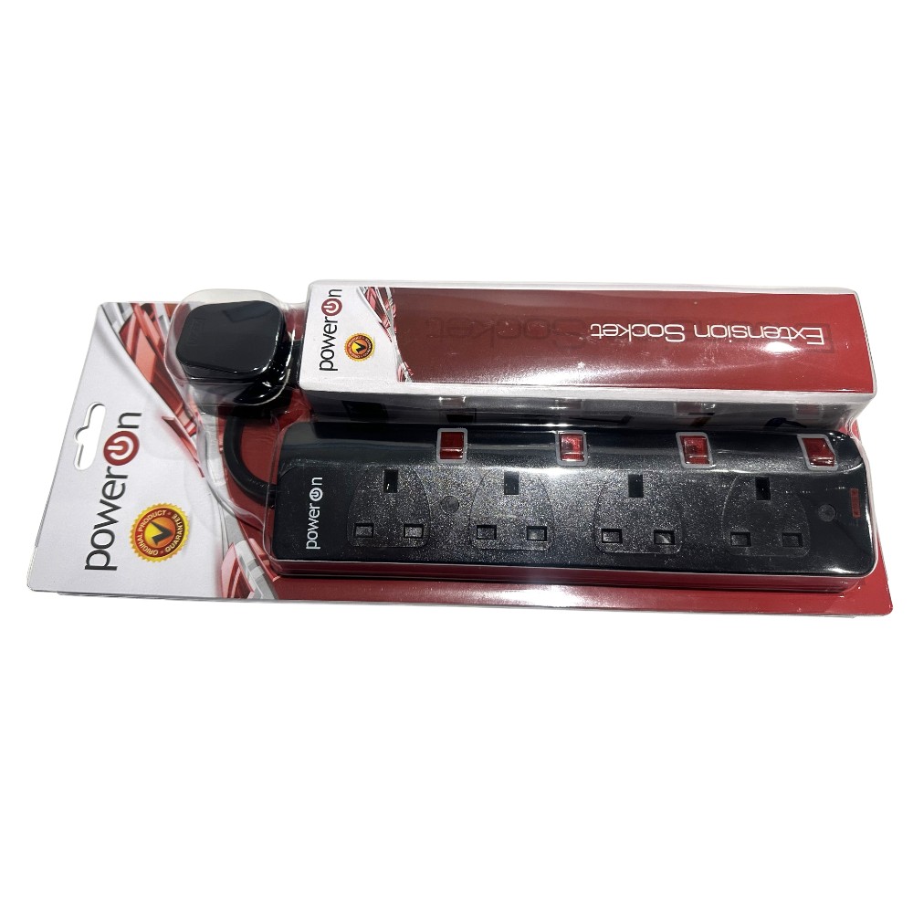 power-on-4-gang-universal-extension-socket-with-3m-cable-13a