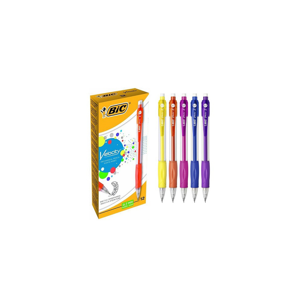 bic-velocity-mechanical-pencil-0-7-hb-5-assorted-colours