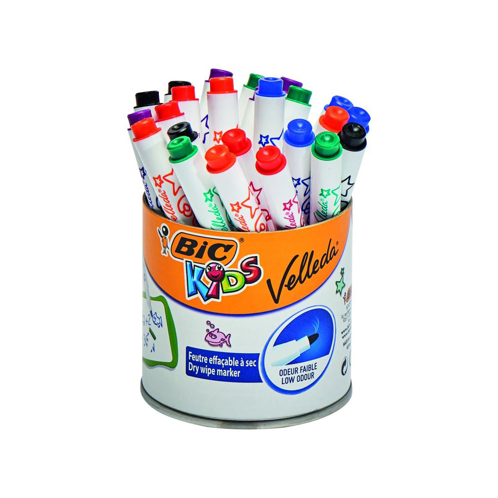 bic-kids-velleda-dry-wipe-marker-5-assorted-colours
