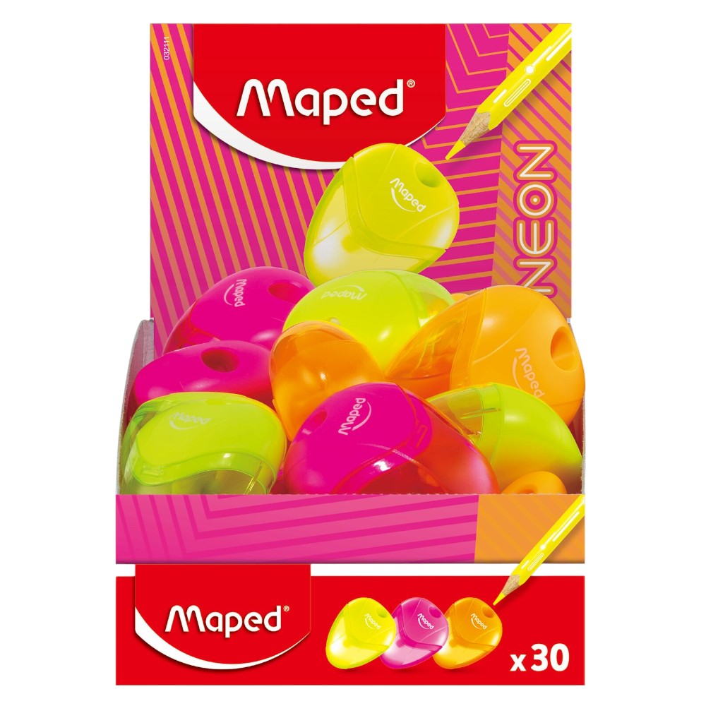 maped-i-gloo-neon-single-hole-sharpener-4-assorted-colours