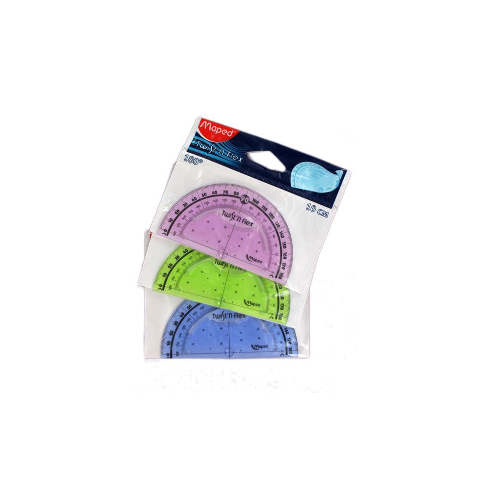 maped-flexible-180-degrees-protractor-3-assorted-colours
