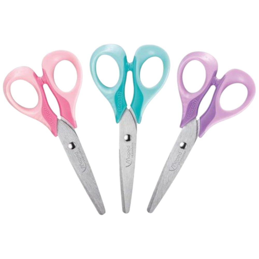maped-scissors-sensoft-13-cm-assorted-colours-pastel
