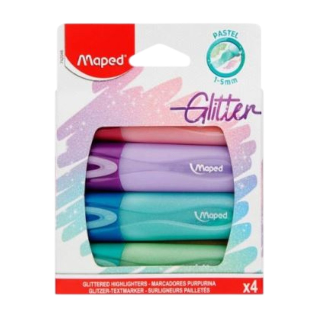 maped-glitter-highlighters-pastel-colours-x-4-pcs