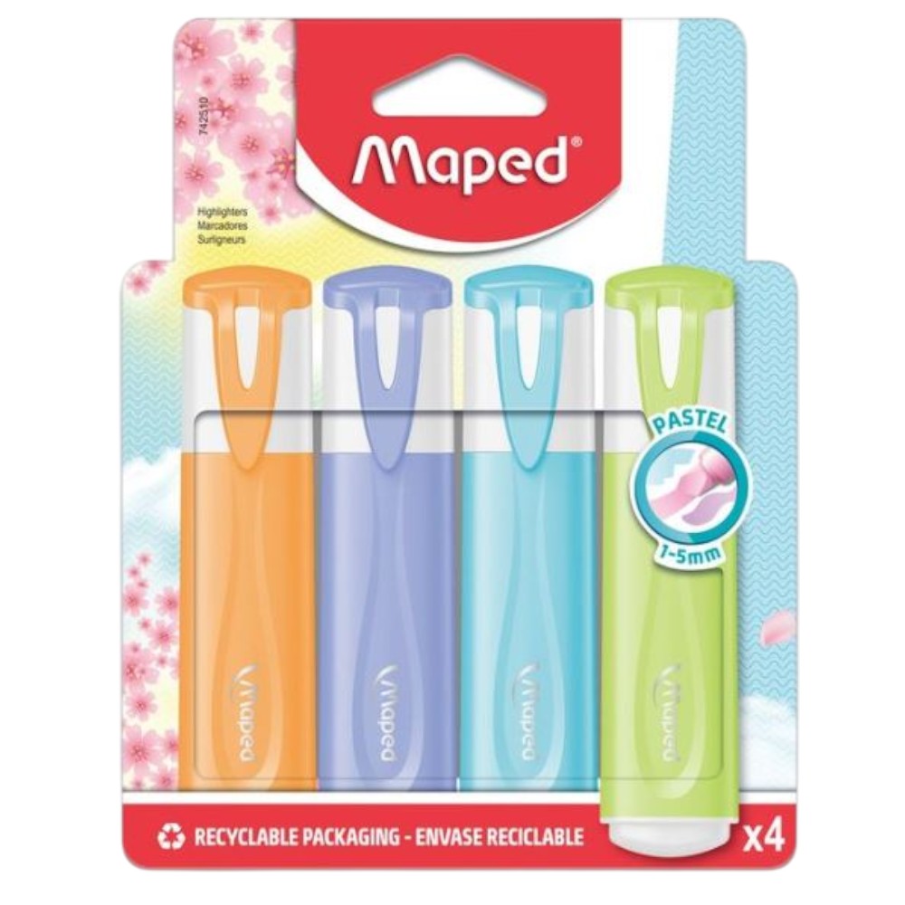 maped-classic-pastel-highlighters-pack-of-4