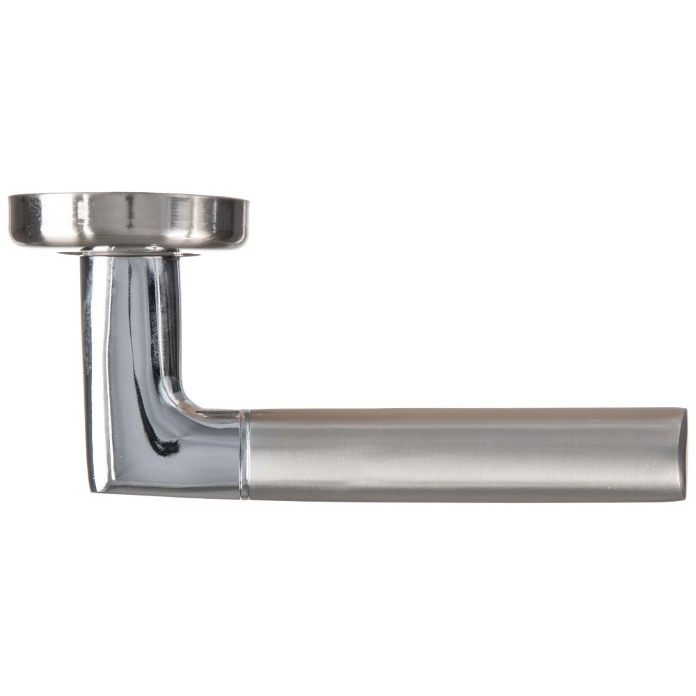nickel-door-handle-set-with-rose-escutcheon