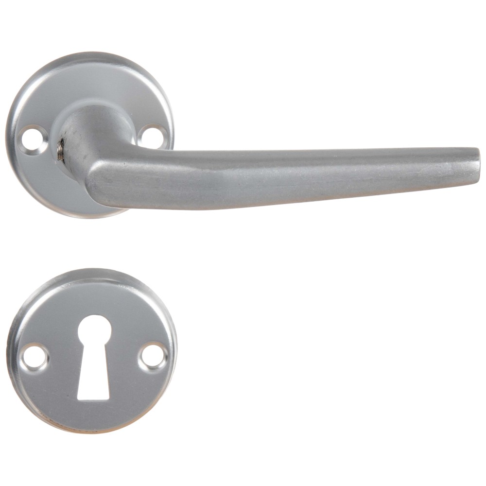 nickel-plated-door-handle-set-with-rose-escutcheon-125-x-62mm