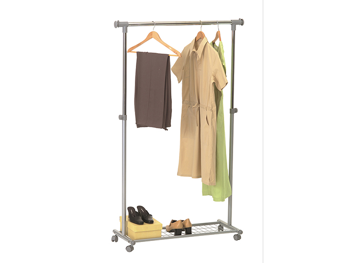 grey-extendable-clothes-rack-with-bottom-shelf-and-wheels-95-150cm-x-44cm-x-105-180cm