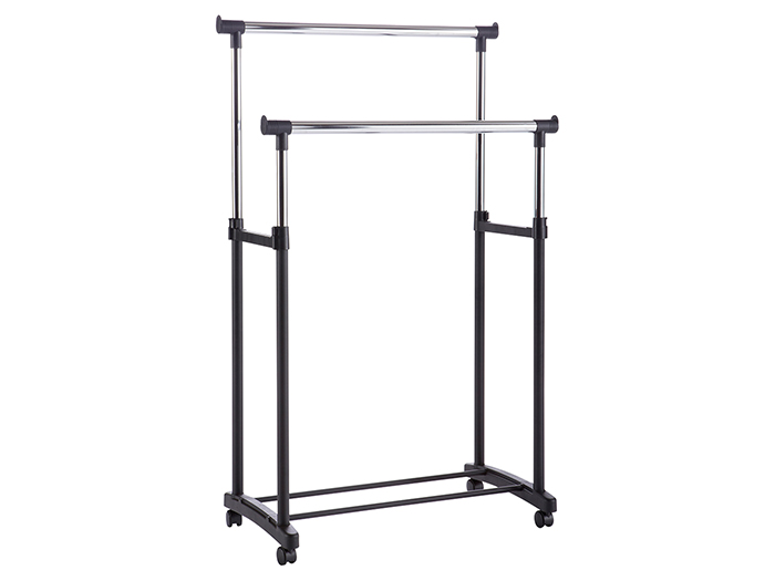 duetto-black-double-clothes-rack-with-2-bottom-bars-and-wheels-79-50cm-x-43cm-x-90cm