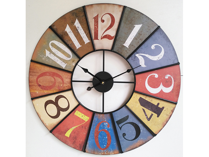 large-colourful-print-clock