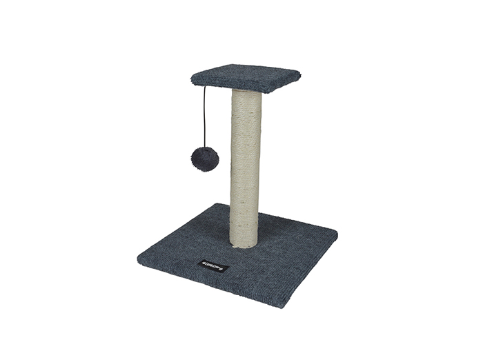 sqaure-base-cat-scratcher-with-pom-pom-toy-grey