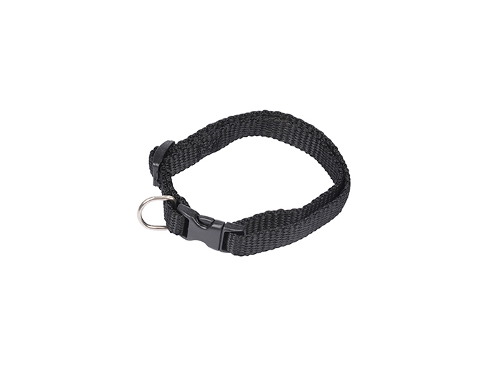 polyester-adjustable-dog-collar-in-black-25-35-cm