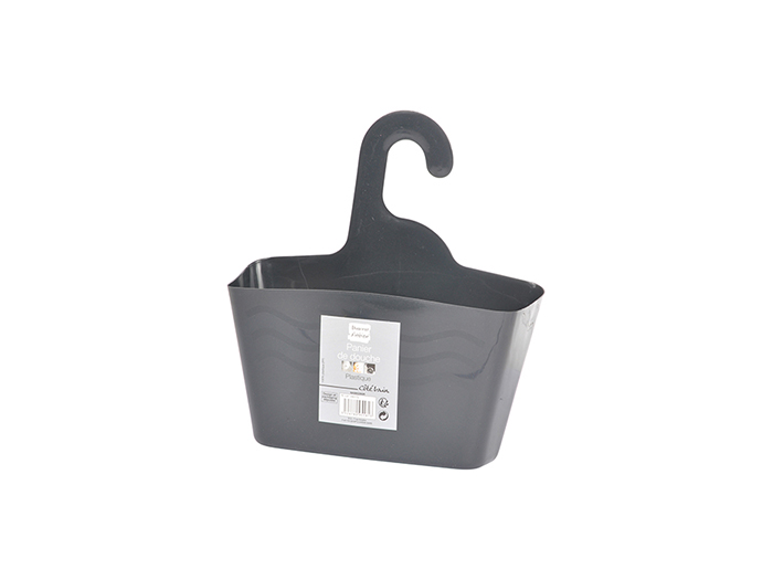 shower-basket-plastic-colour-charcoal-grey-23-5cm-x-8-5cm-x-25-5cm