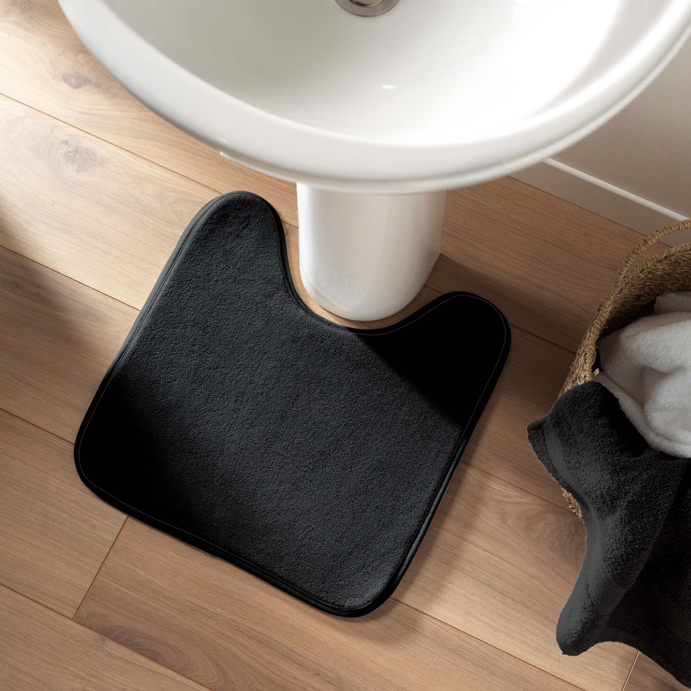 vitamine-sdb-plain-microfiber-u-shaped-toilet-mat-black-45-×-45-cm