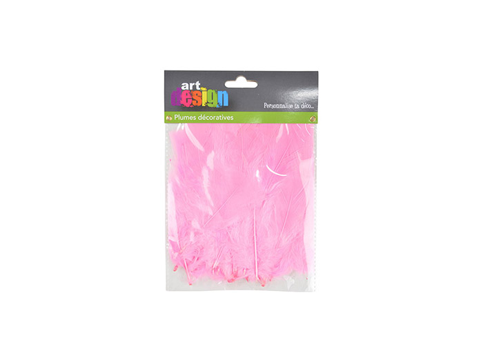 craft-making-feathers-pink-pack-of-35-pieces-17cm
