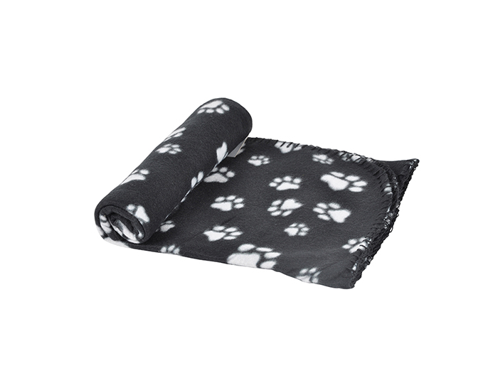 paw-design-polyester-fleece-blanket-for-dogs-in-black-100cm-x-70cm
