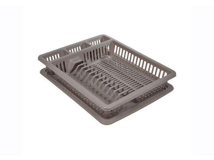homea-essential-dish-plate-rack-drainer-with-tray-taupe-grey-45-5cm-x-36cm