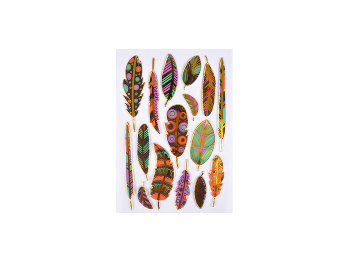 metallic-feathers-stickers-pack-of-16-pieces