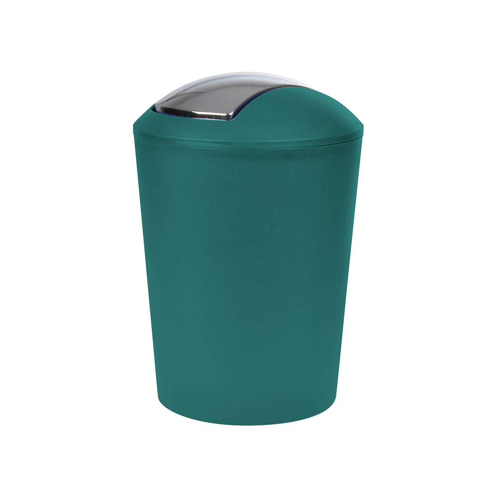 vitamin-plastic-swing-lid-waste-bin-emerald-green-5-6l