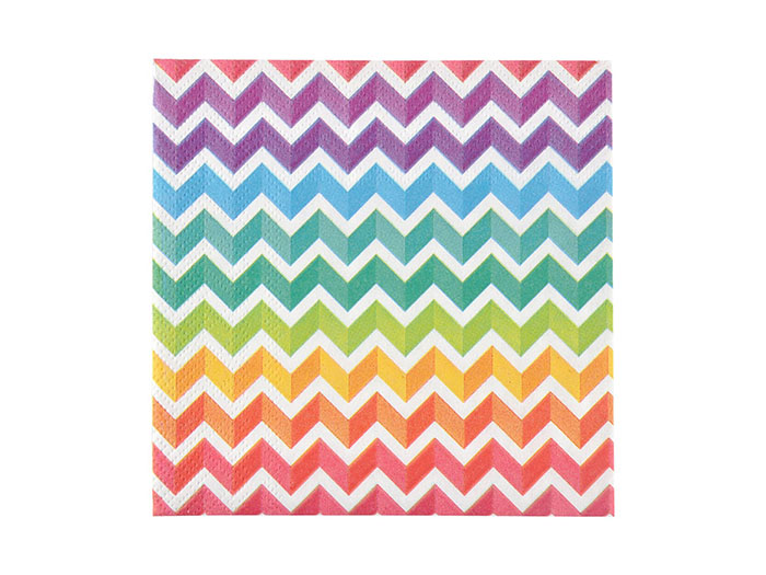 3-ply-paper-napkin-25-x-25-cm-rainbow-chevron-design-pack-of-20-pieces