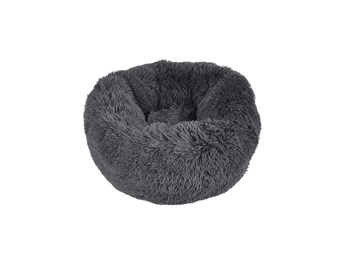 polyester-fluffy-round-pet-bed-55-cm-in-dark-grey