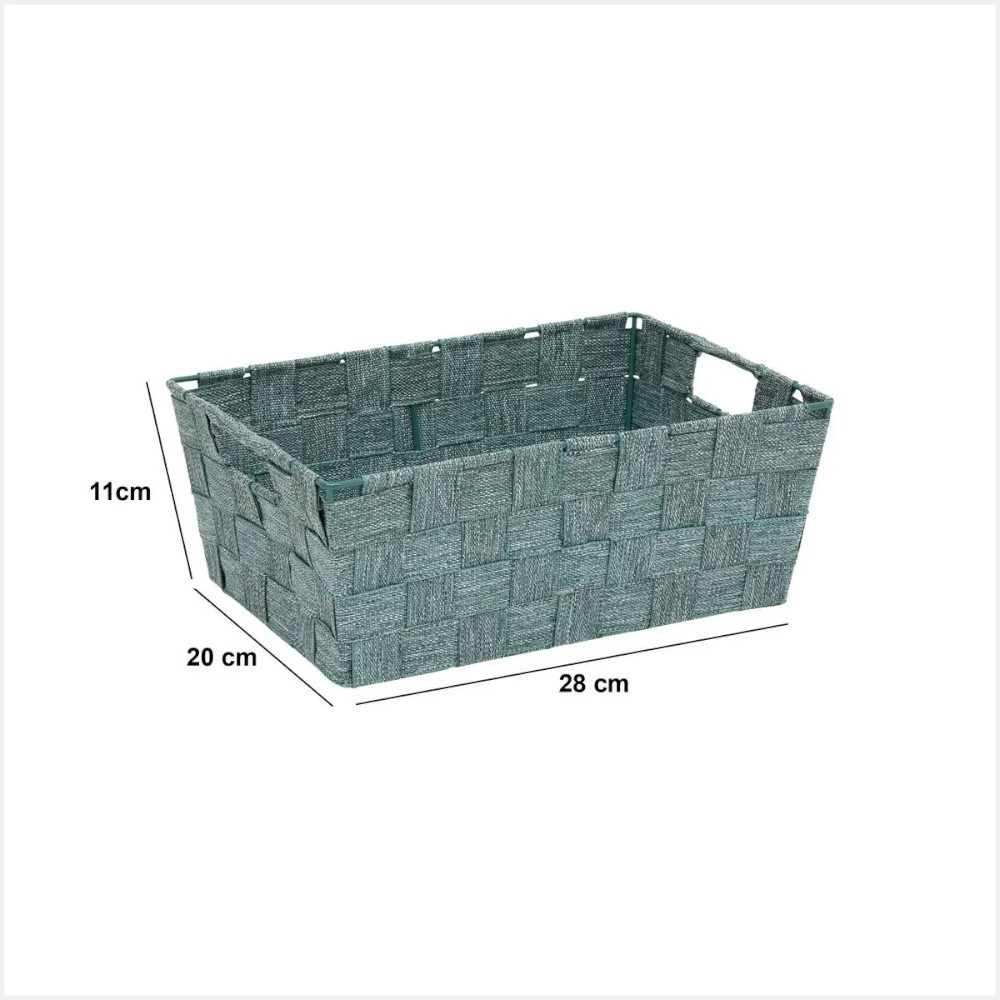 5five-storage-basket-lise-beveled-green-28-cm-x-20-cm-x-11-cm