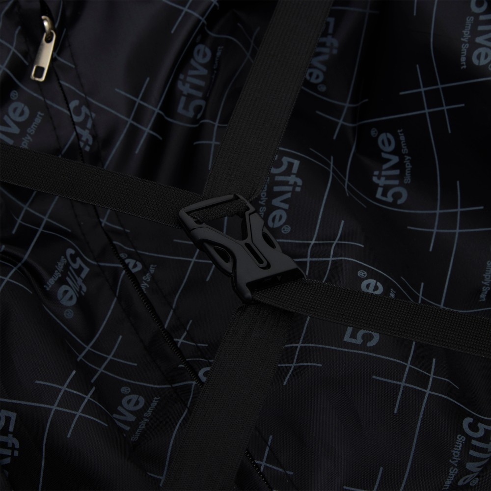 5five-suitcase-8-wheel-abs-xs-size-black