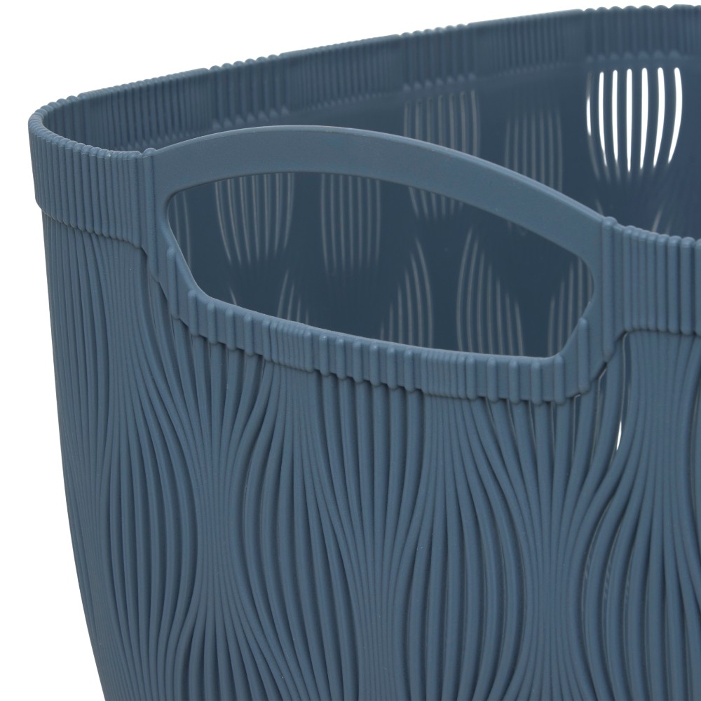 5five-leaf-design-laundry-basket-15-l-navy-blue