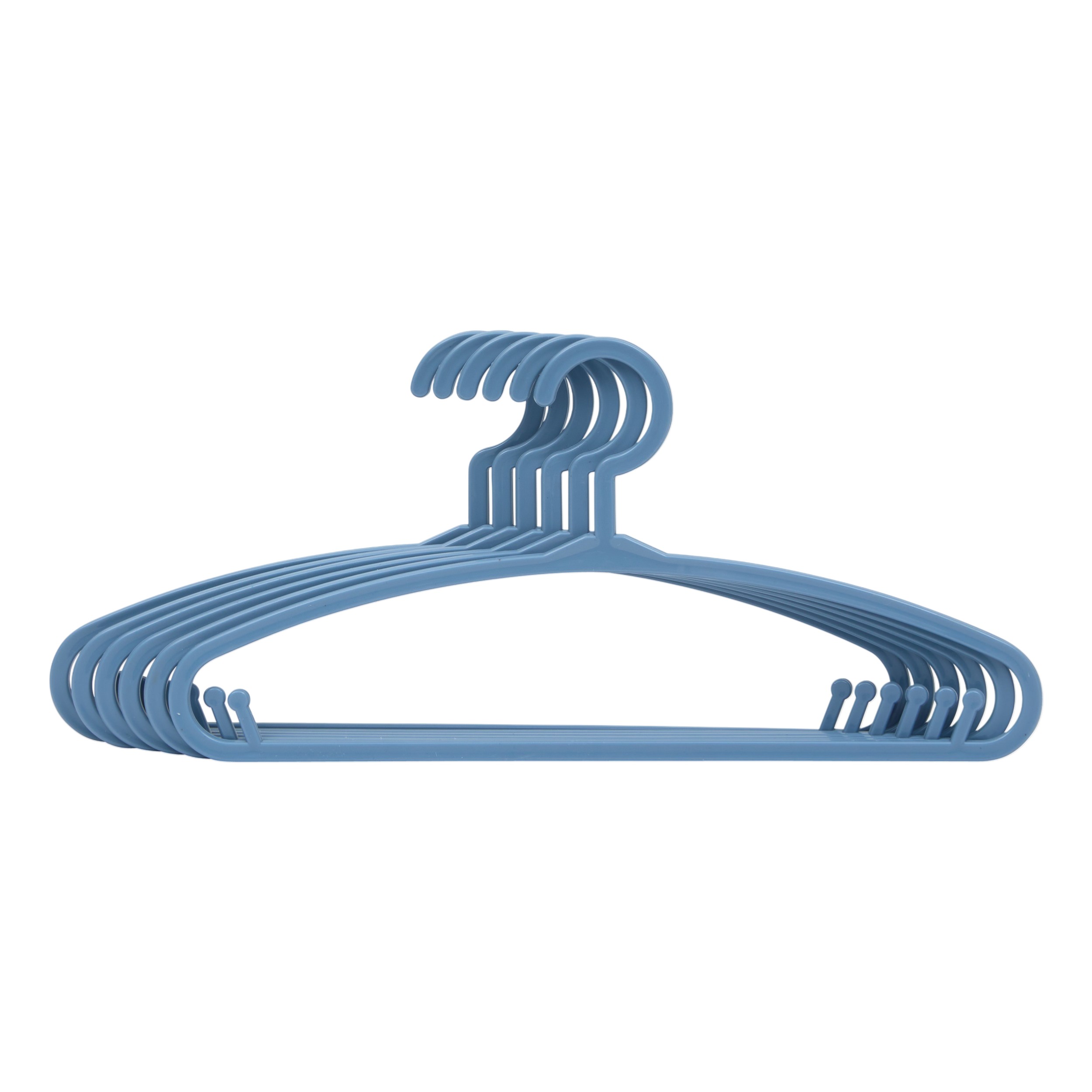 atmosphera-clothes-hangers-set-of-6-pcs-plastic-for-kids-blue