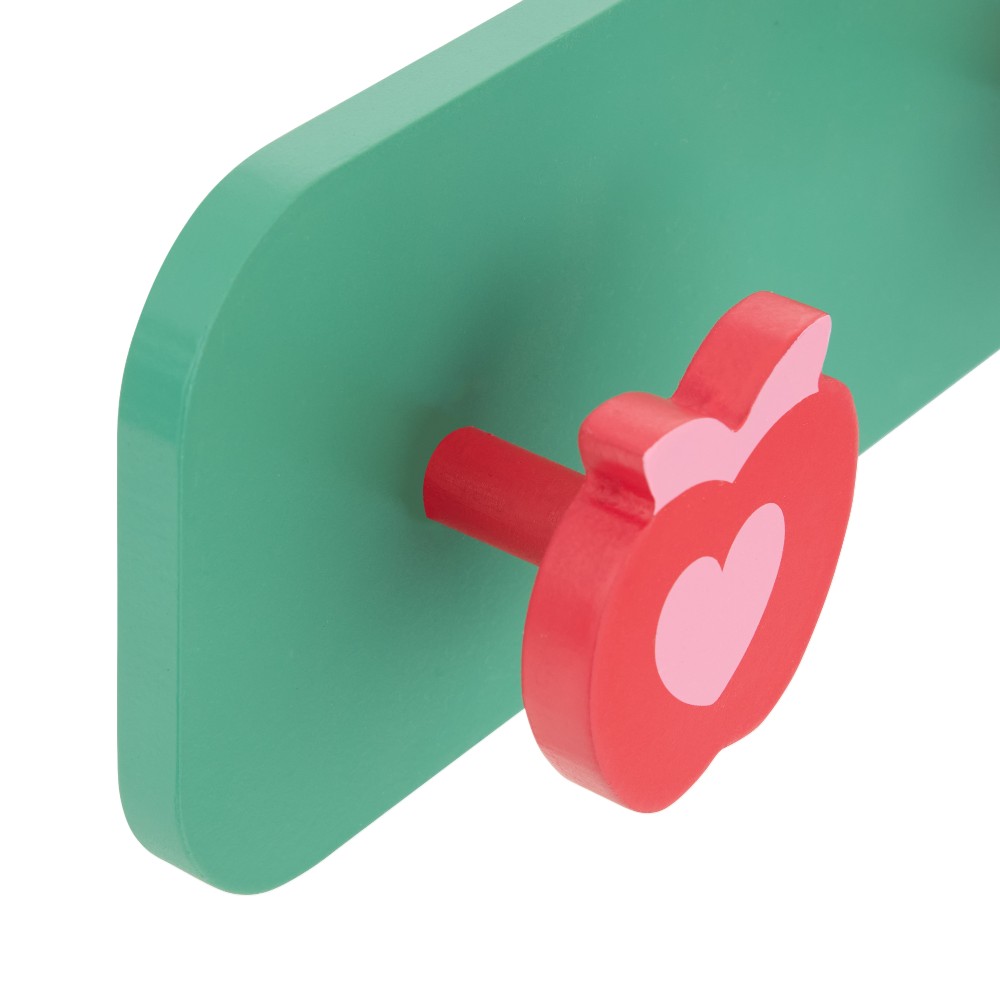 atmosphera-kids-chacha-4-hook-coat-rack-red-apple-design
