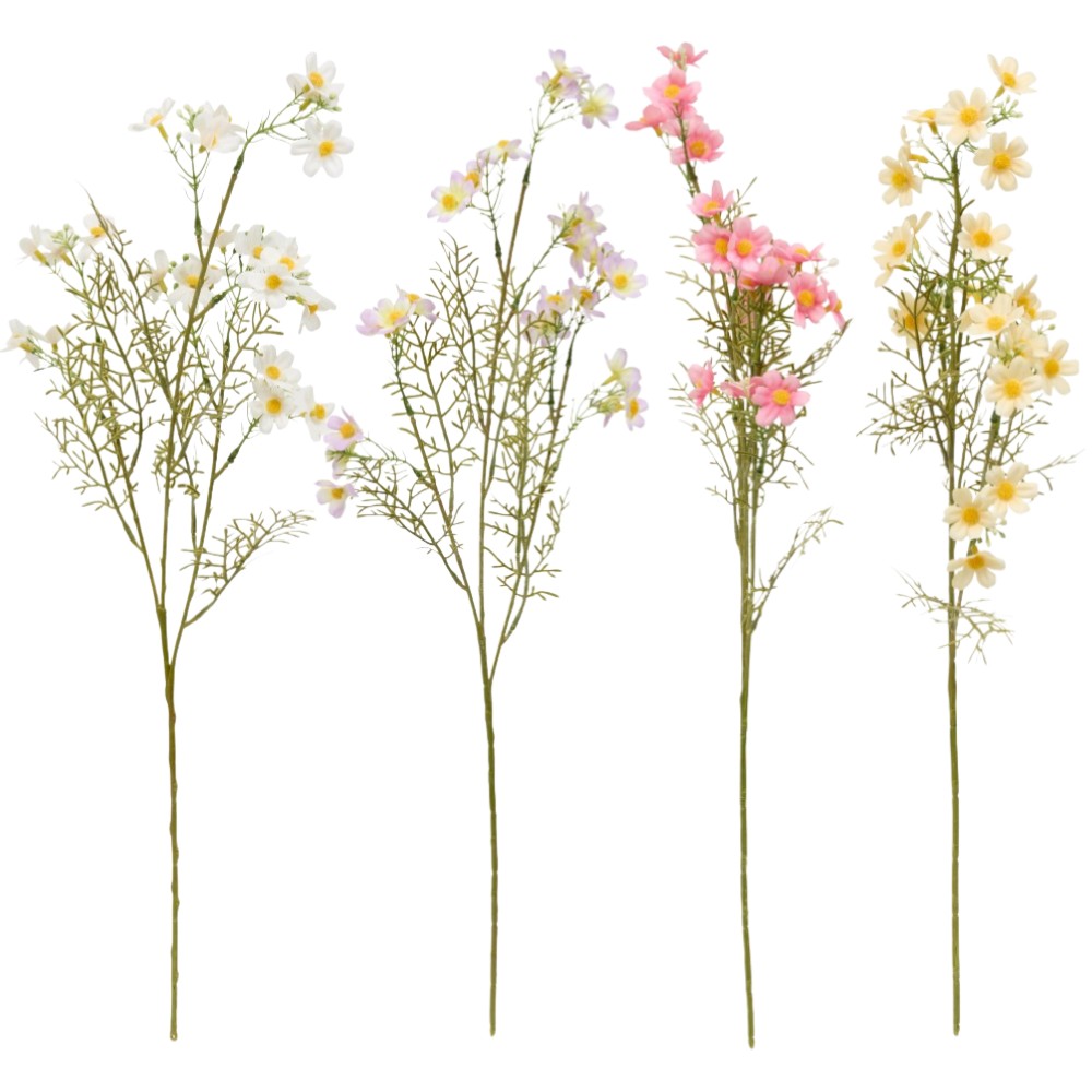 atmosphera-artificial-flower-cosmos-phoebe-with-stem-63-cm-4-assorted-colours