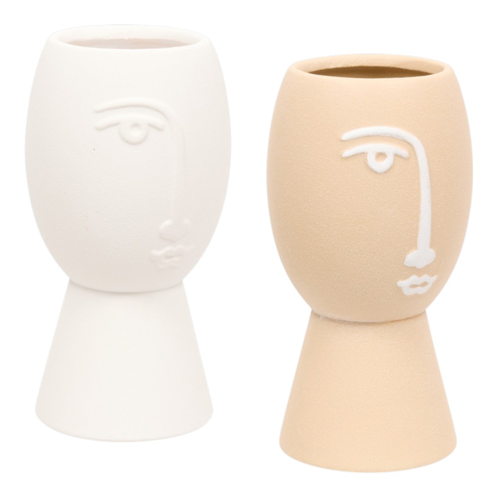 atmosphera-pam-visage-ceramic-vase-assorted-colours-19-8-cm