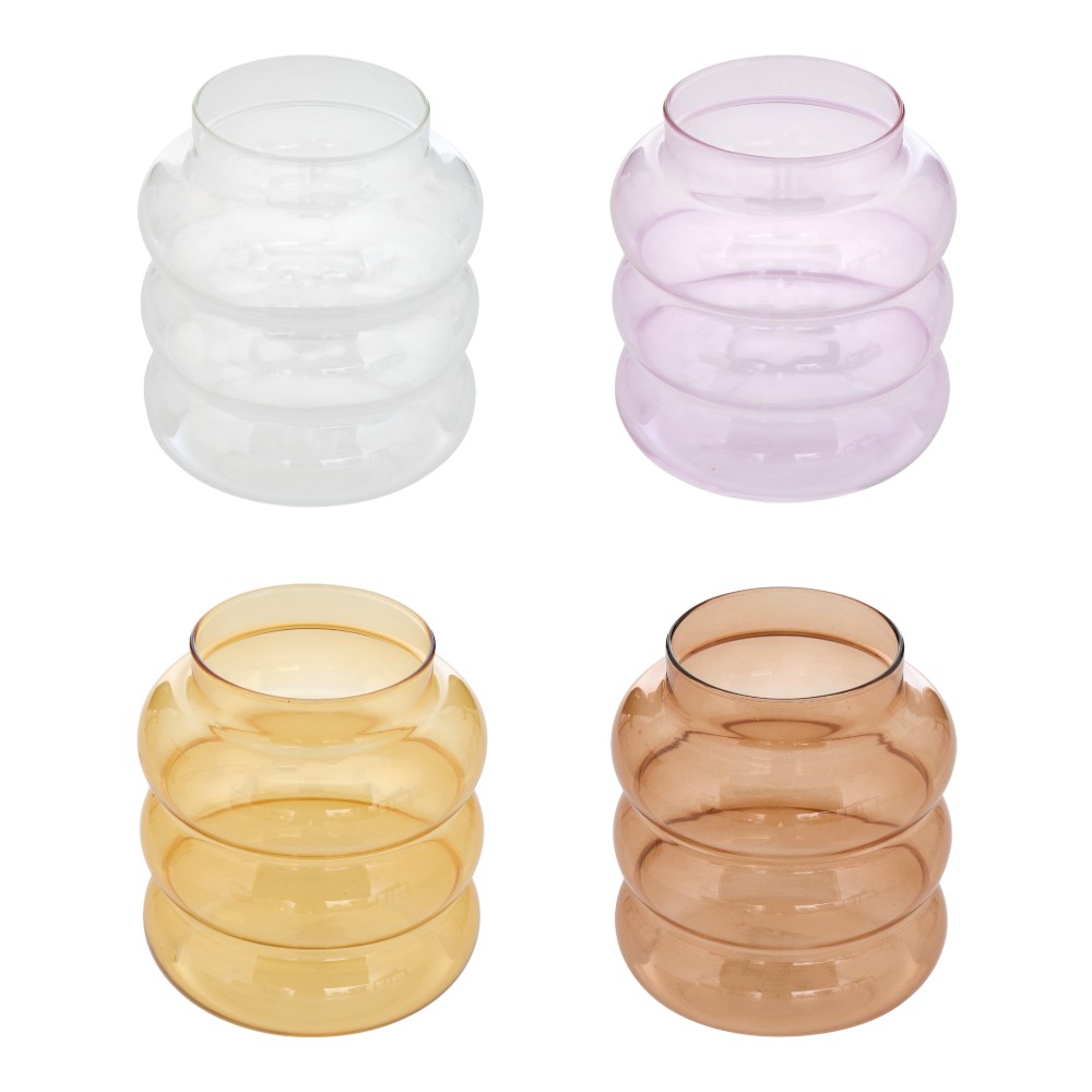 atmosphera-vase-glass-umia-h-13-cm-4-assorted-colours