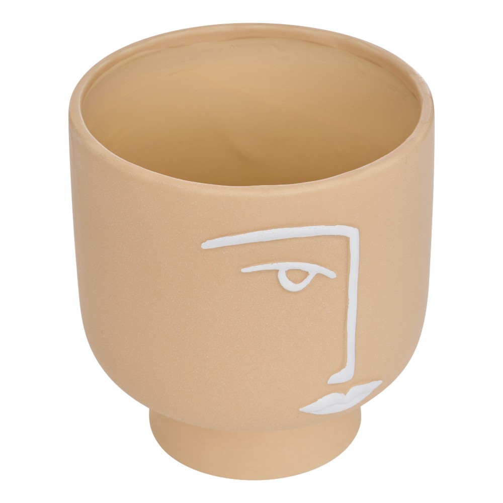 atmosphera-pam-visage-plant-pot-assorted-colours-17-cm