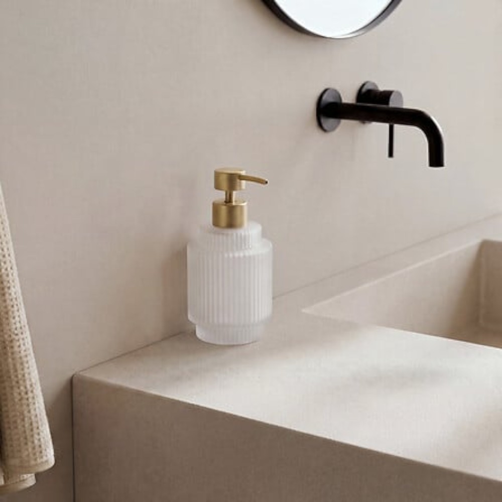 solis-ribbed-glass-soap-dispenser-clear-300ml