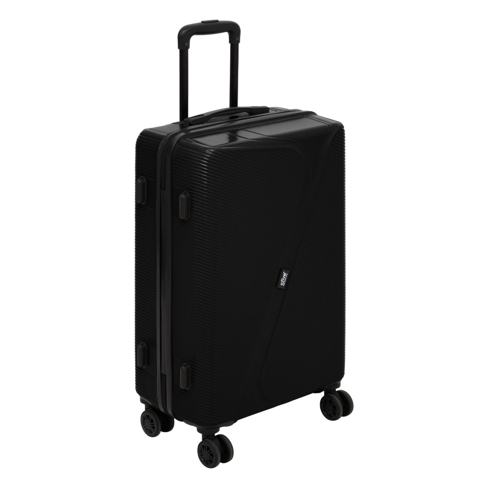 5five-suitcase-8-wheel-abs-medium-size-black
