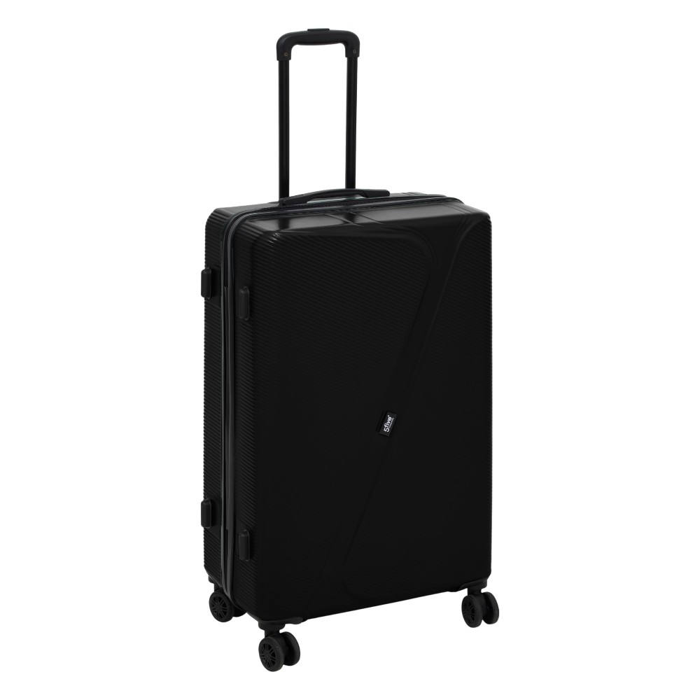 5five-suitcase-8-wheel-abs-small-size-black