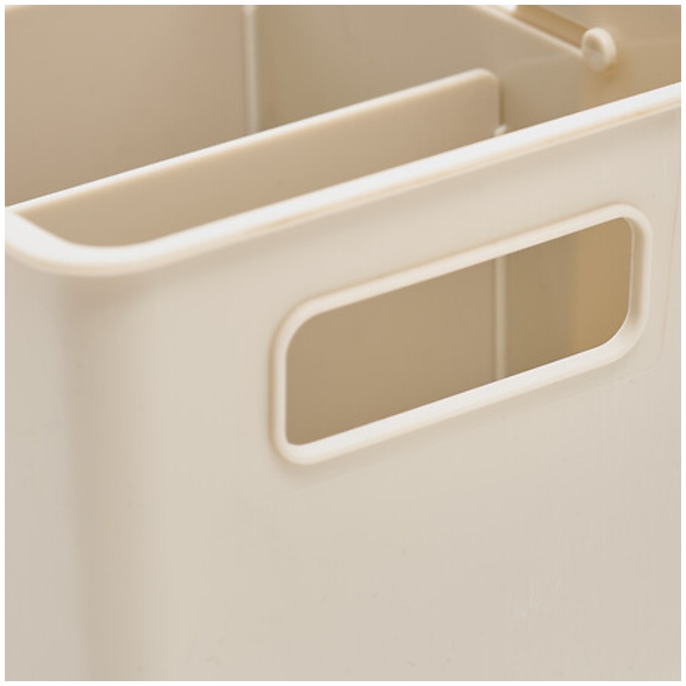 5five-stora-expandable-storage-organiser-with-dividers-clay-38-5cm