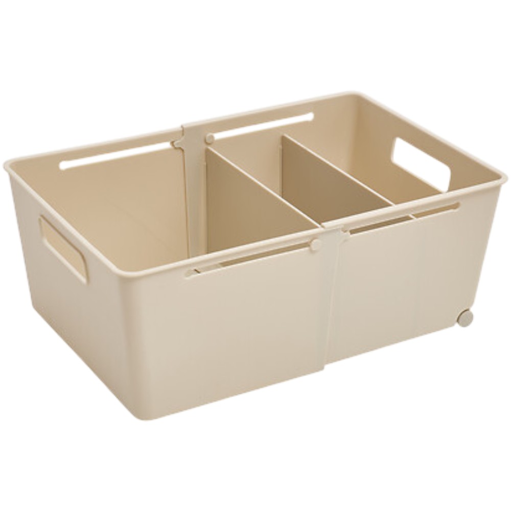 5five-stora-large-expandable-storage-organiser-with-dividers-clay-38-5cm