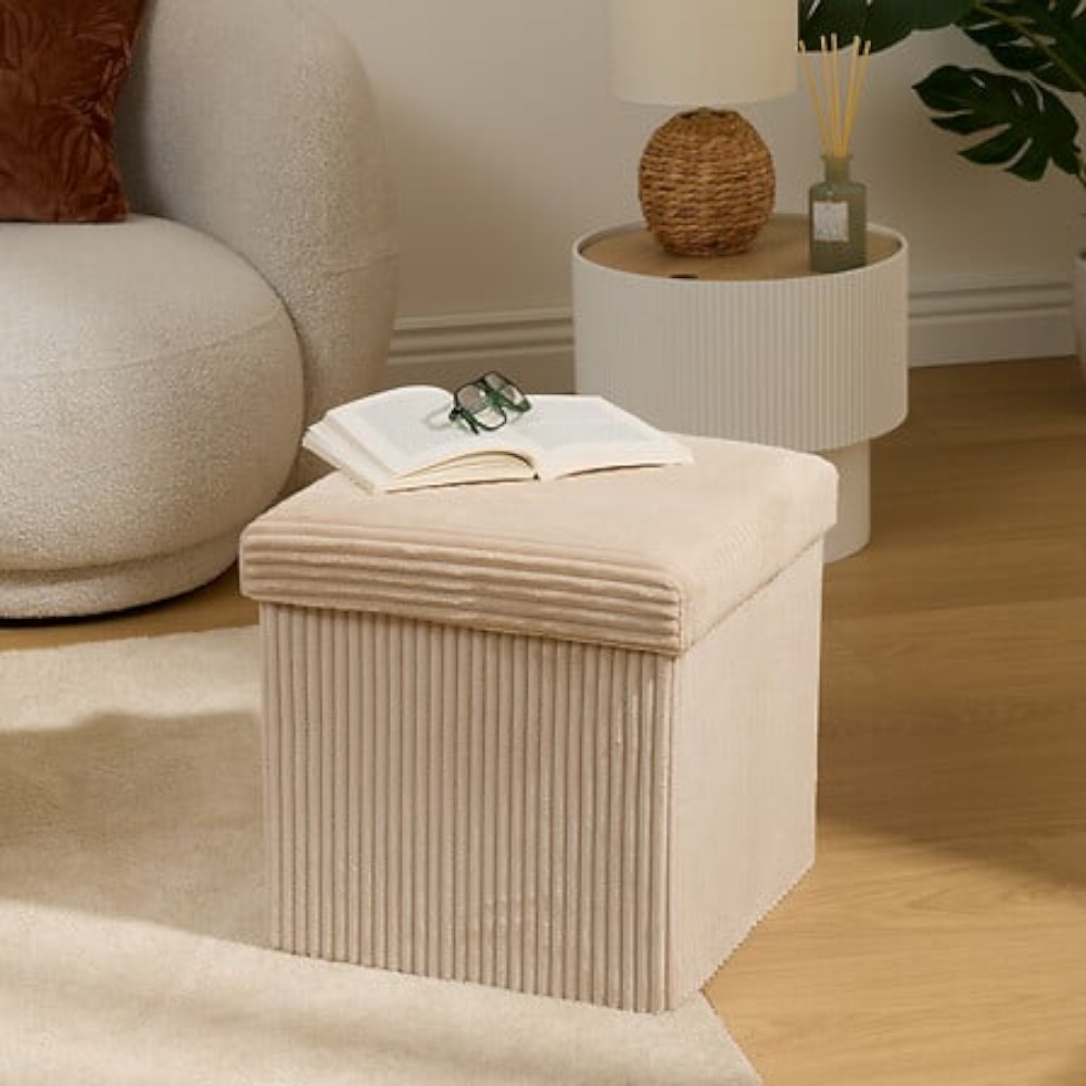 atmosphera-arum-foldable-storage-pouffe-corduroy-ivory-38-cm