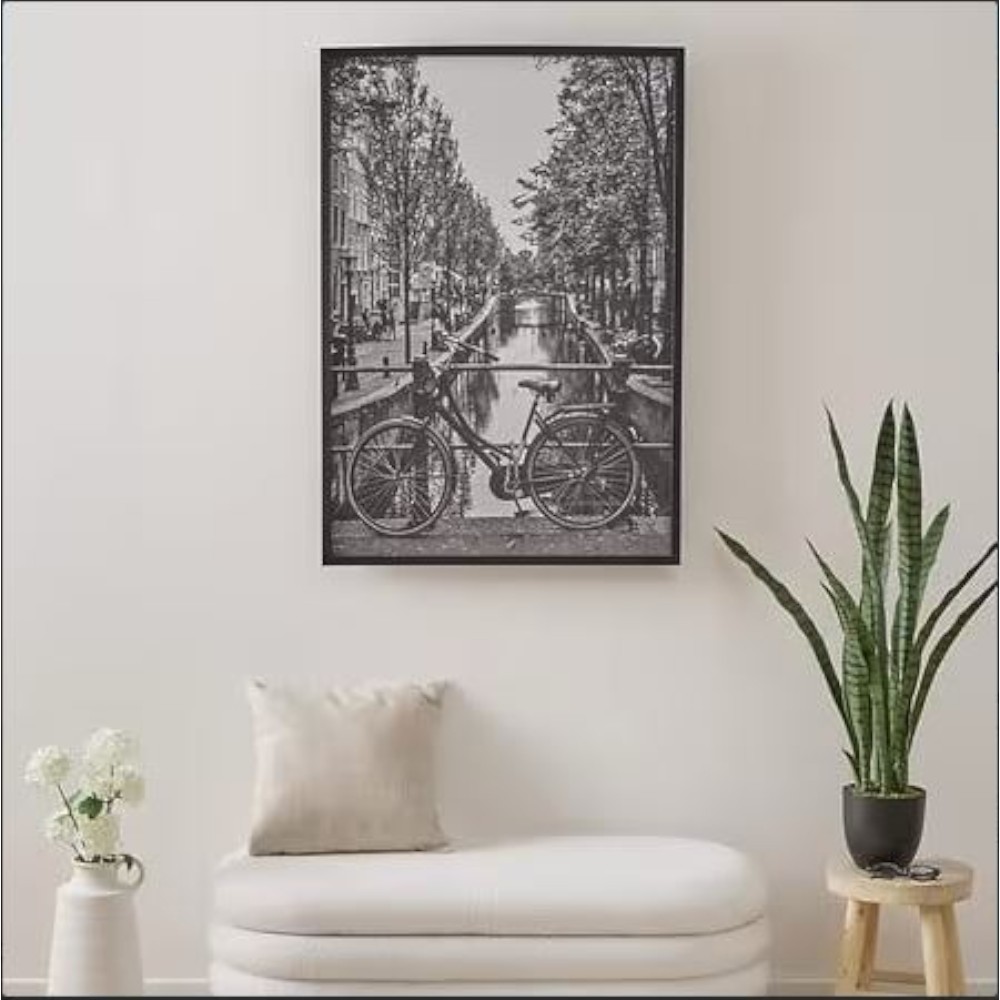 atmosphera-framed-poster-bike-ayu-black-and-white-70-cm-x-100-cm