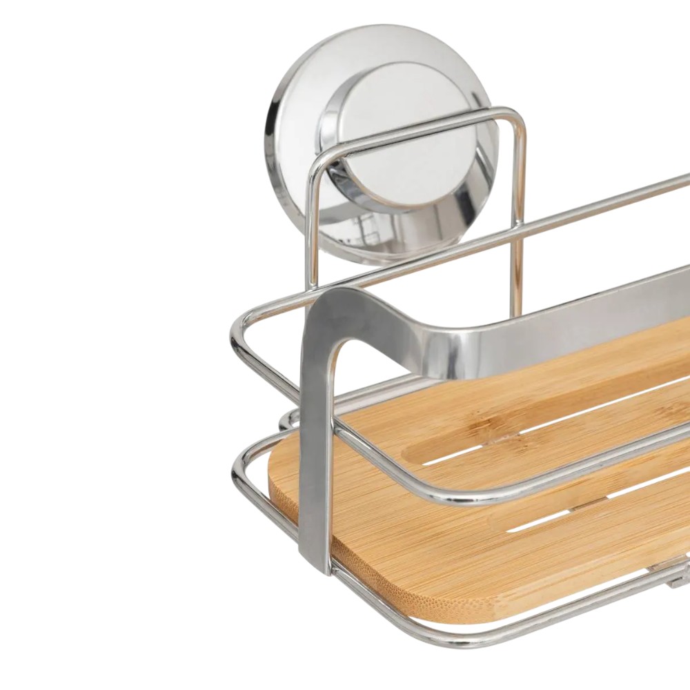 5five-suction-rectangular-shower-shelf-venterra-bamboo-silver