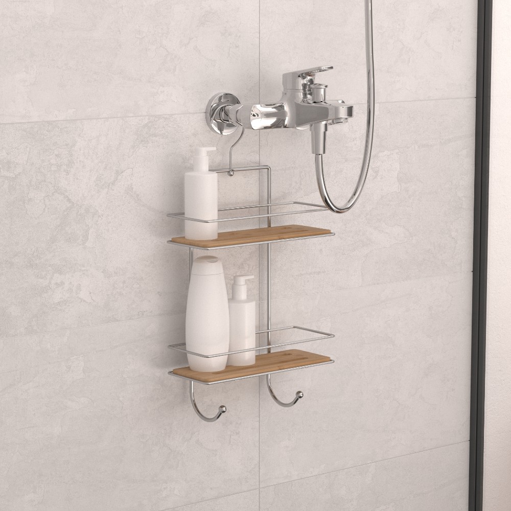 5five-2-level-servitor-rectangular-shower-2-shelves-venterra-hook