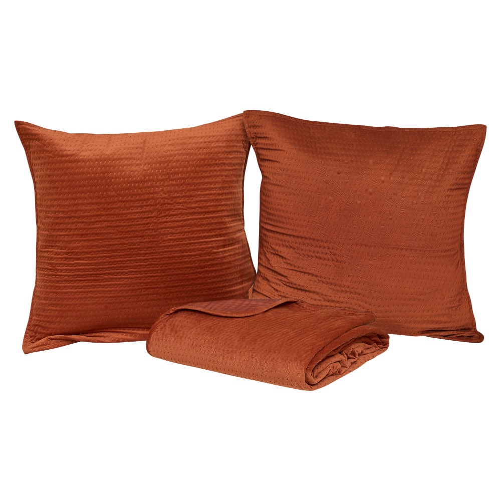 atmosphera-bedspread-lilou-with-2-pillowcases-terracotta-240-x-260-cm